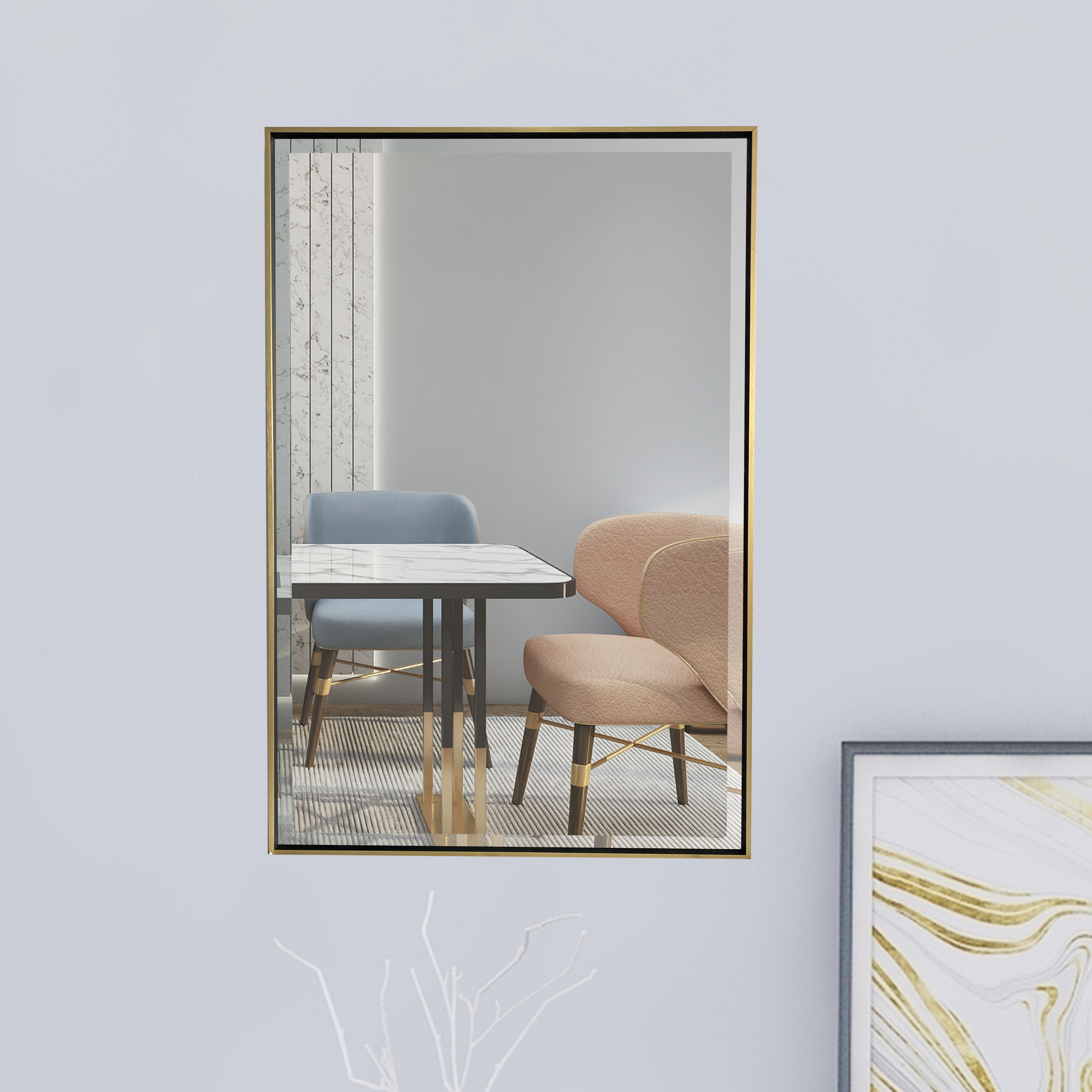 contemporary wall mirror